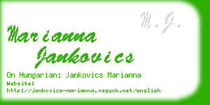 marianna jankovics business card